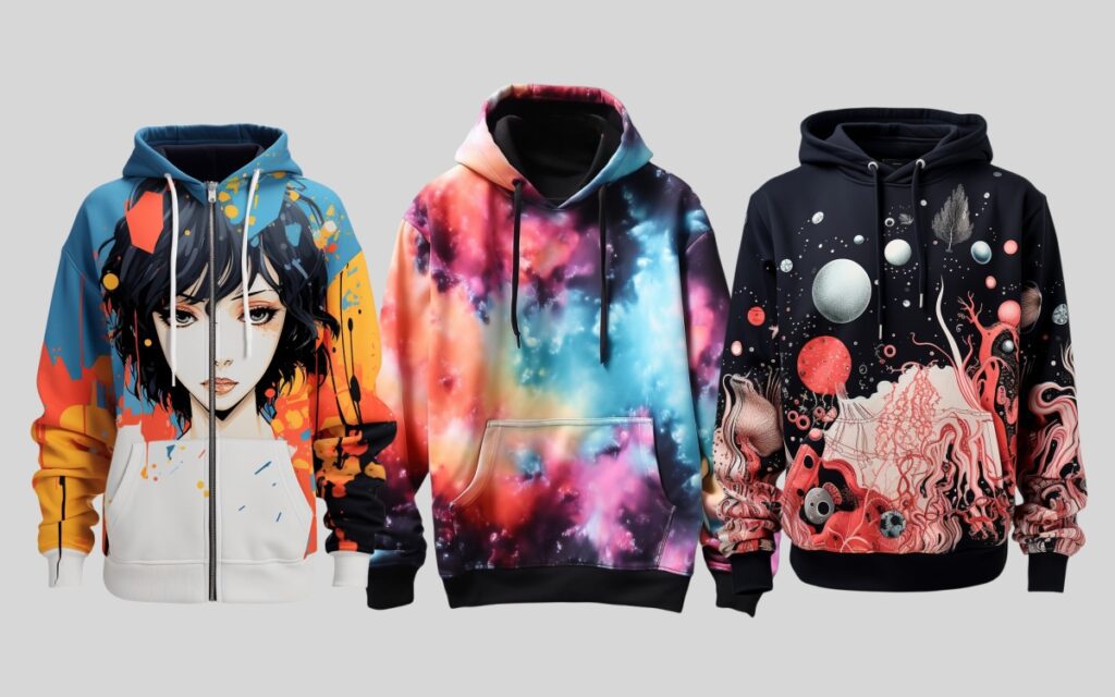 modaknits latest design print hoodie