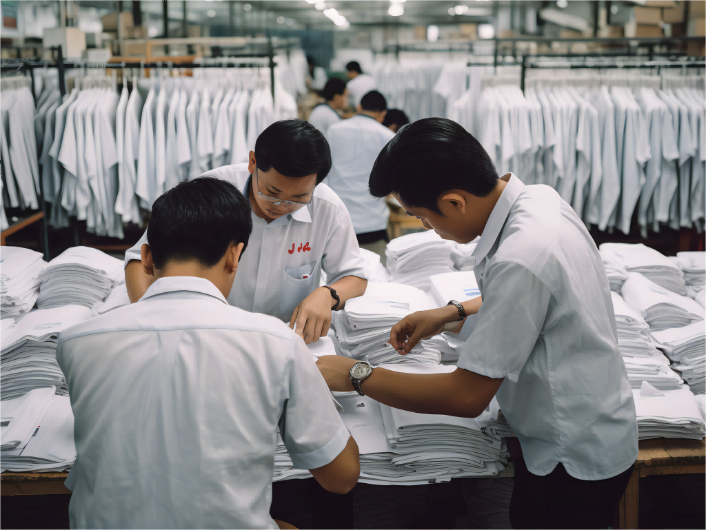 Ensuring every t-shirt meets the highest quality standards.