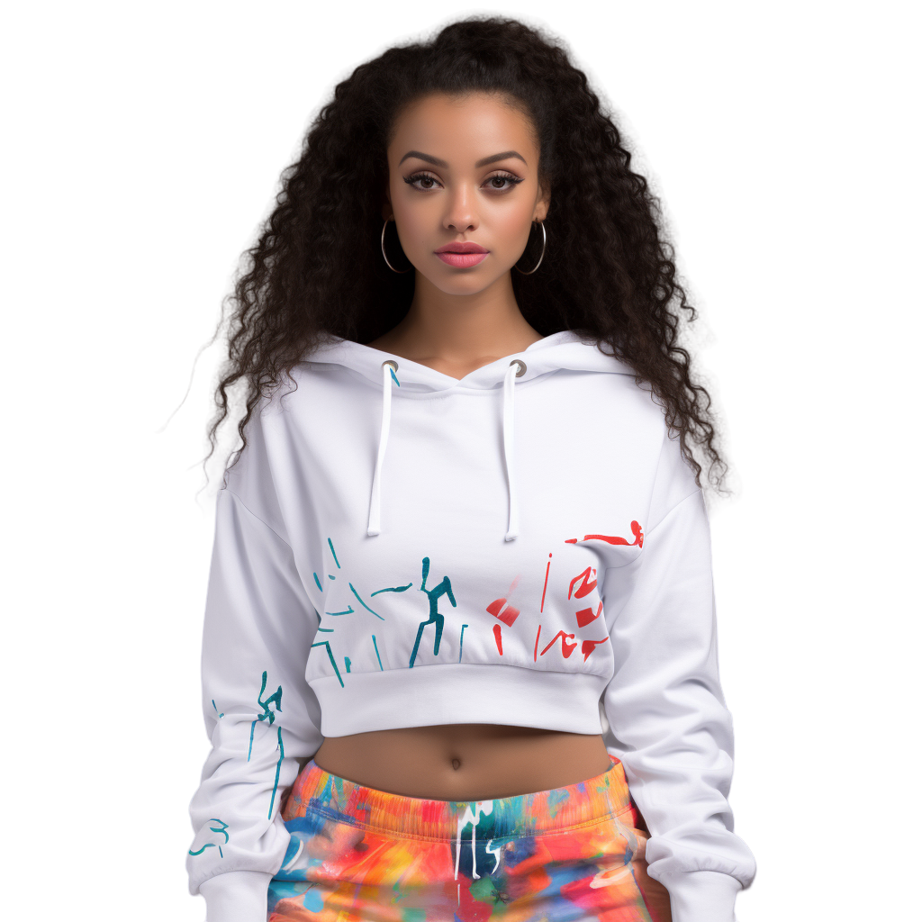 Crop Top Hoodies: These hoodies are cropped above the waist or even higher, giving a contemporary and chic look, often favored by young women.