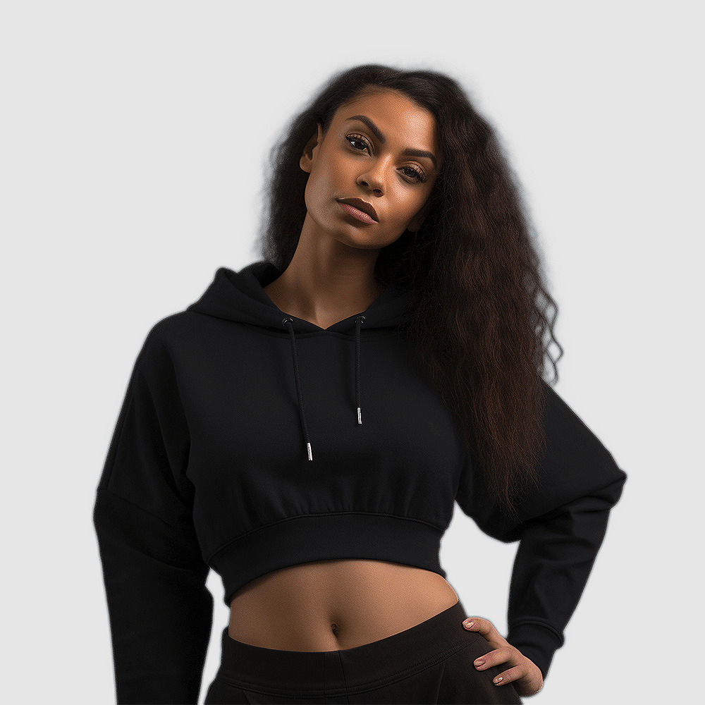 cropped hoodie