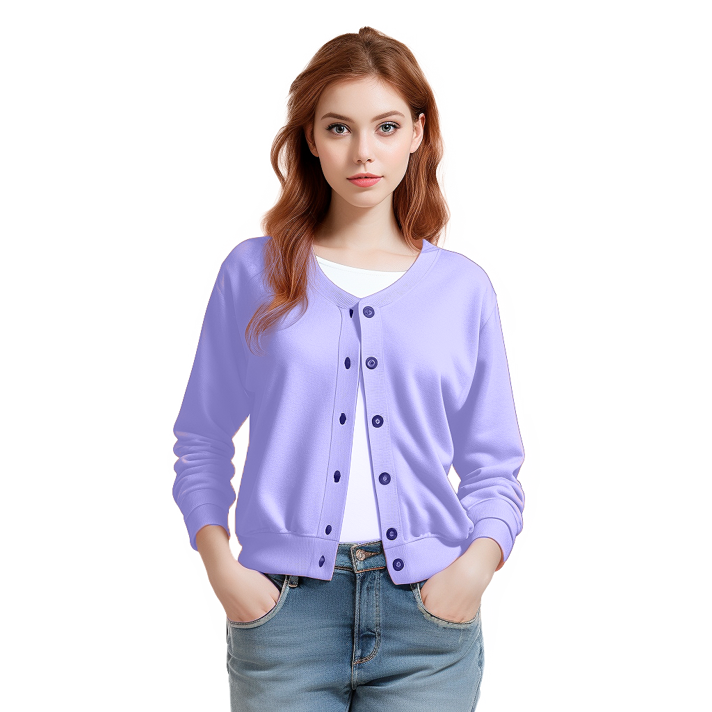 Button Down Sweatshirt