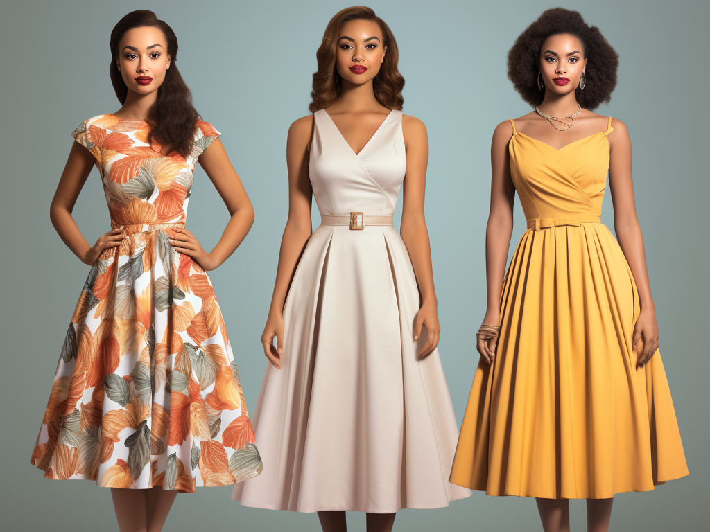A montage of Casual Dresses, Formal Dresses, and Sundresses.