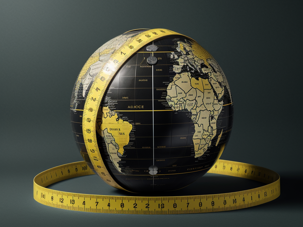 Putting a measuring tape on one earth means a global clothing measurement guide