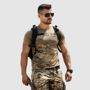 Tight sporty men's T-shirt
