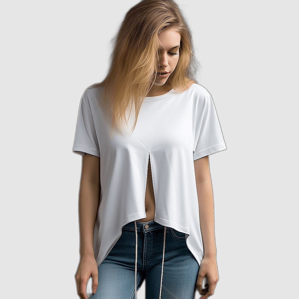 front cut T-Shirt