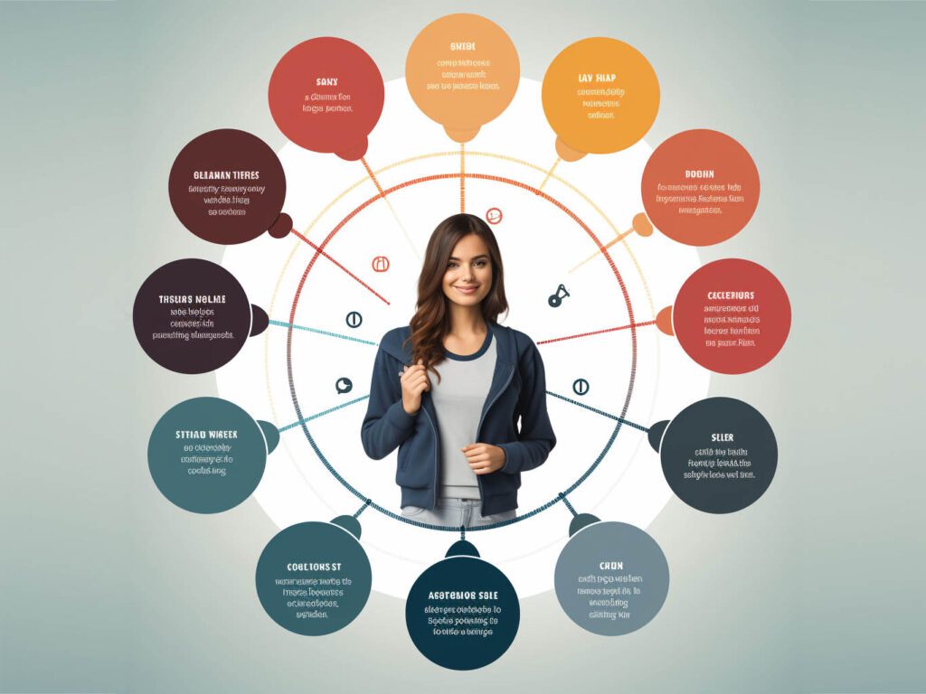 An image illustrating the process of choosing the perfect women's hoodie.