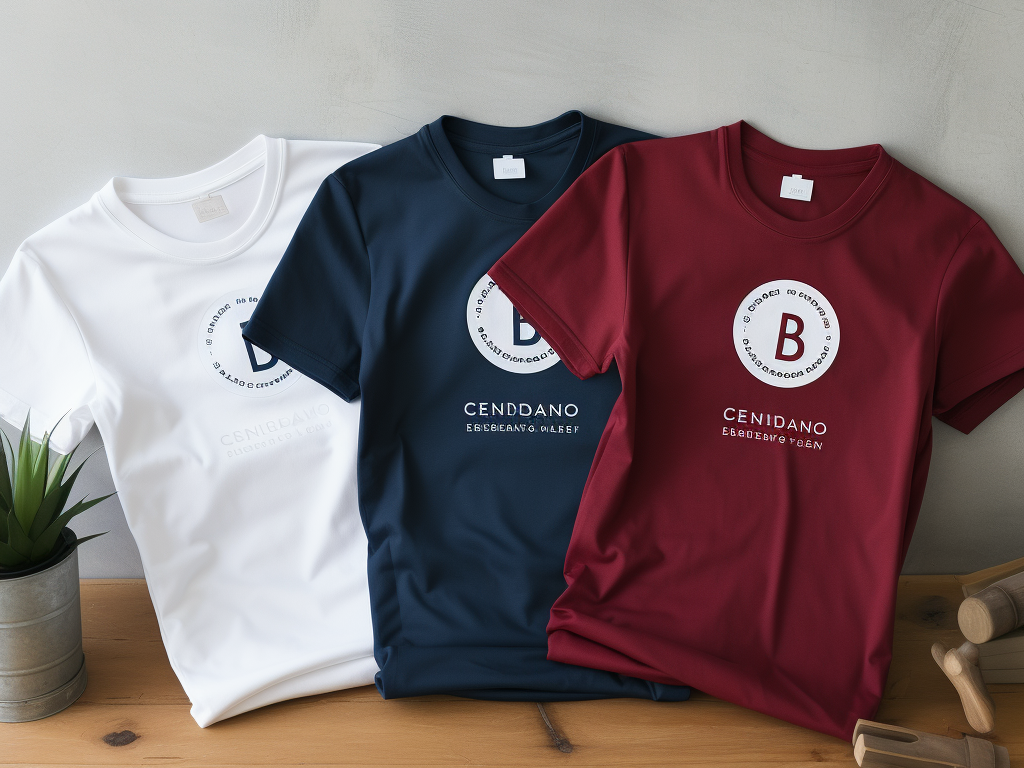 An image showcasing three different t-shirts, each with a label indicating one of the supplier options: Company A, Company B, and Company C. This image visually represents the choice you have in selecting the right supplier for your business.