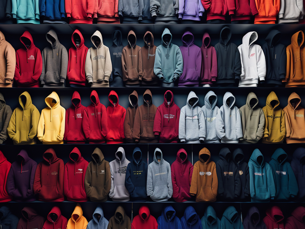 Picture a selection of different hoodies, each representing various materials like fleece, polyester, and blends. These hoodies showcase the diversity of options available to cater to individual preferences. The image symbolizes the versatility in choosing the perfect hoodie material that aligns with your comfort and style preferences.