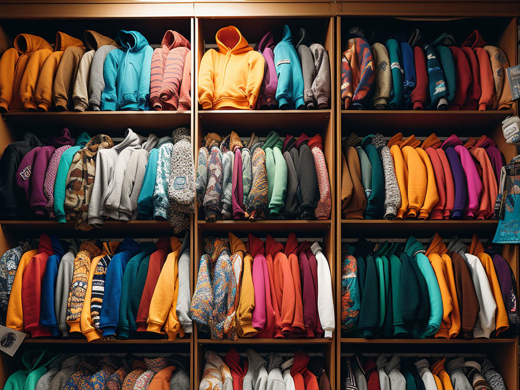 The image illustrates a common issue faced by many clothing items, particularly hoodies with vibrant colors or intricate patterns: color fading. In the visual representation, you may observe a hoodie that has lost its original vividness due to repeated washing and use.