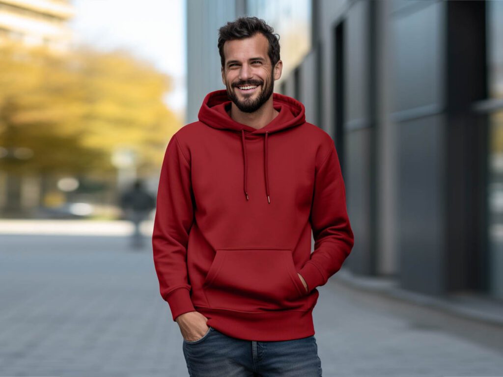 Hoodies with high-end designs and materials can even be paired with business casual.
