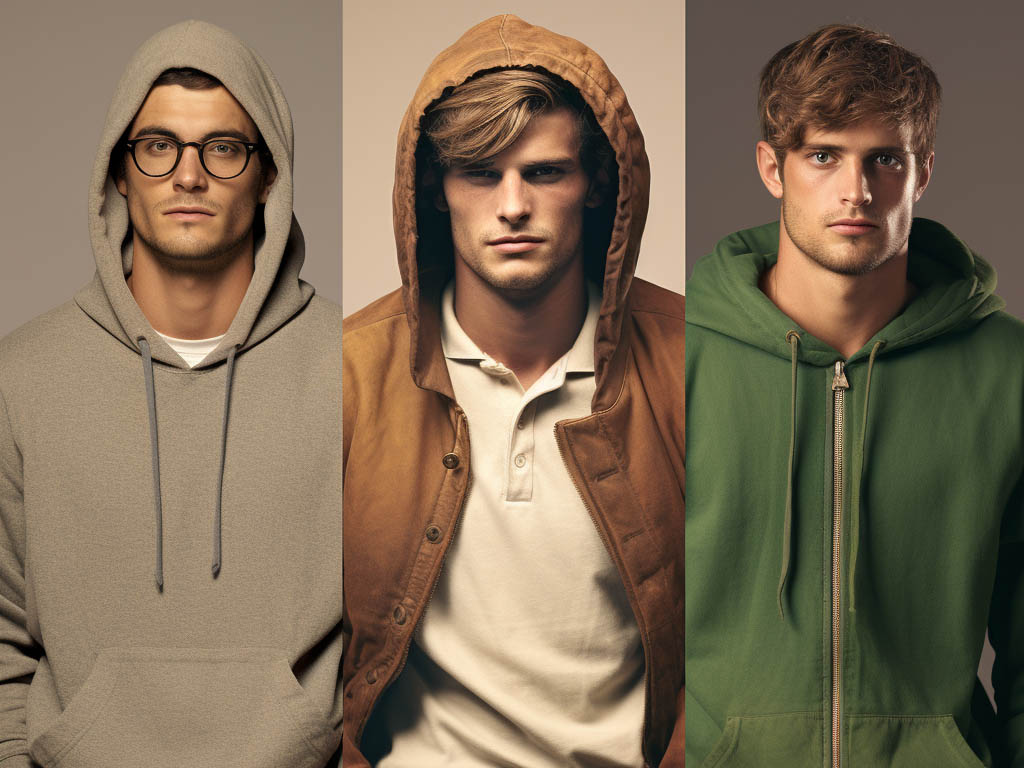 Men's hoodies date back to the 1930s and were originally designed as warm clothing for workers in cold environments. Over the decades, hoodies have become a pop culture staple, especially in the hip-hop and streetwear worlds.