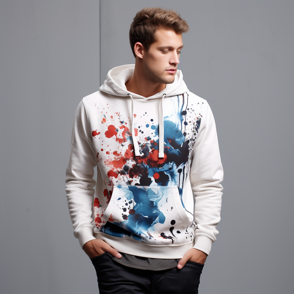 Men's printed hoodie