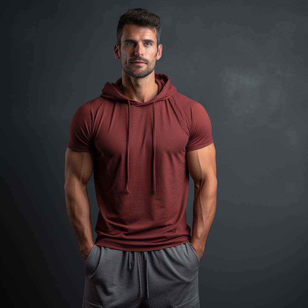 A man wears activewear made from Lyocell & Bamboo Fibers fabrics