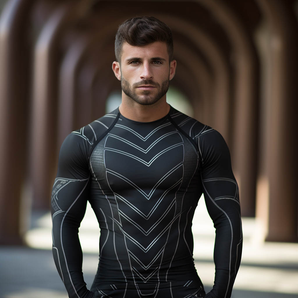 A man wearing sportswear