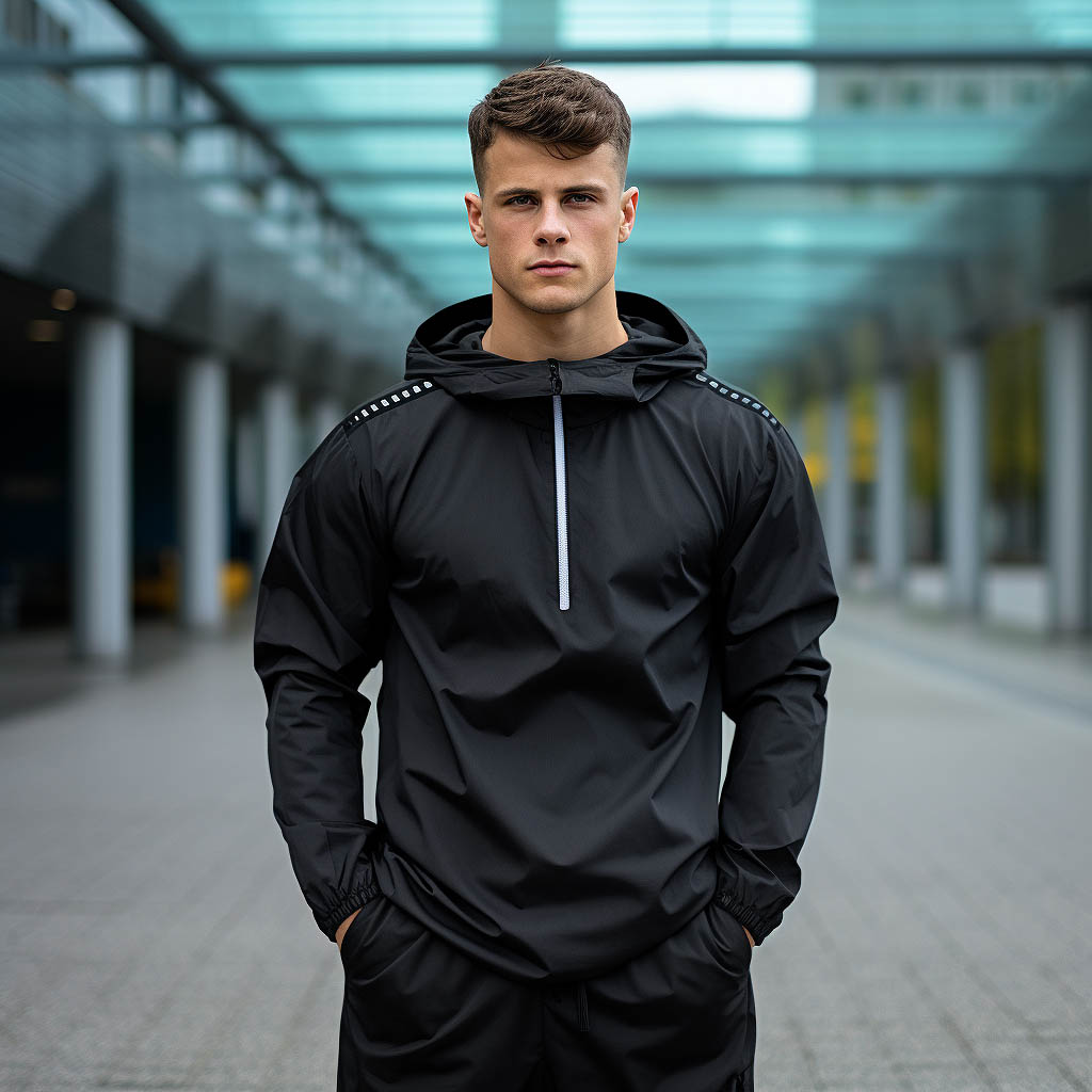 A man wearing sportswear