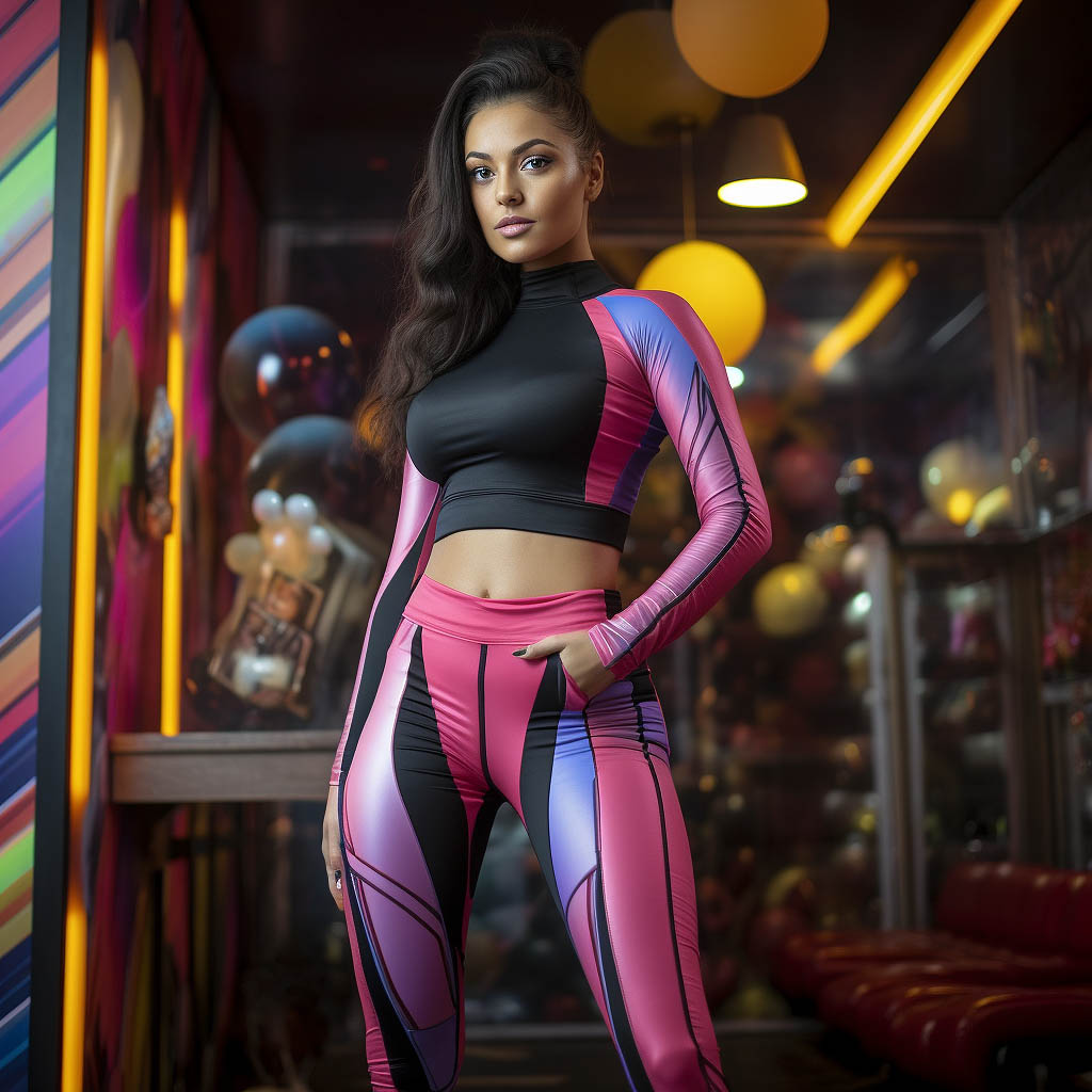 A woman wearing bombshell activewear