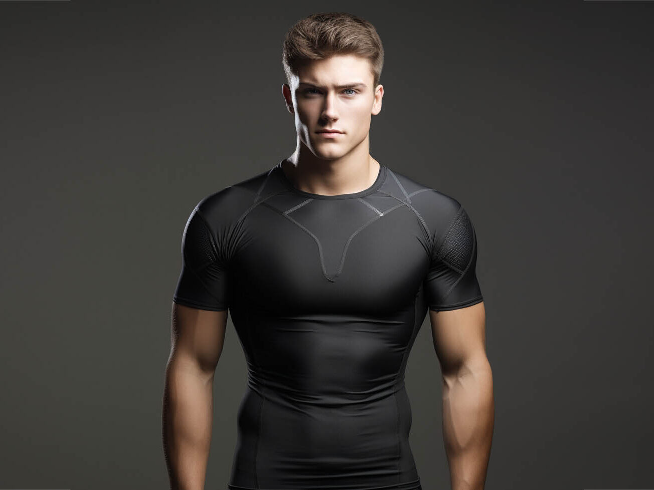The image complements the conclusion about maximizing performance with compression t-shirts by providing a visual representation of the benefits and impact of compression t-shirts on athletic performance.