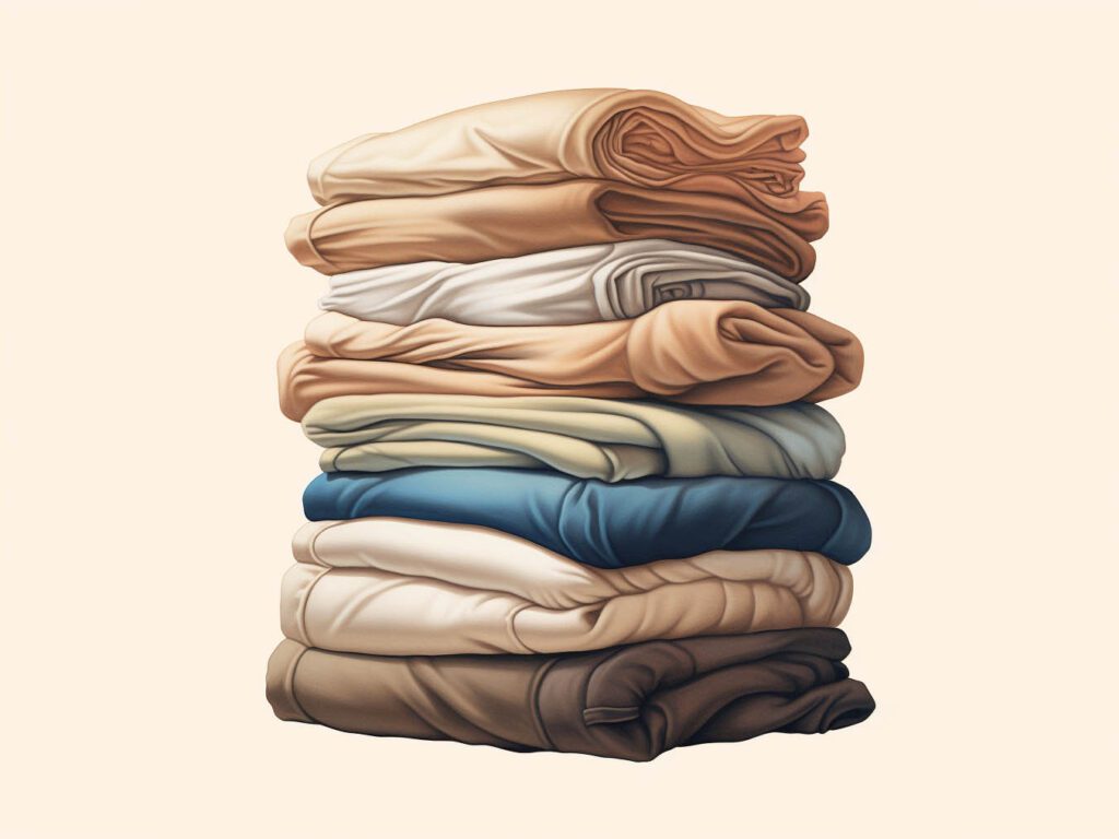 The image conveys the idea of caring for and maintaining compression t-shirts through a series of visual representations.