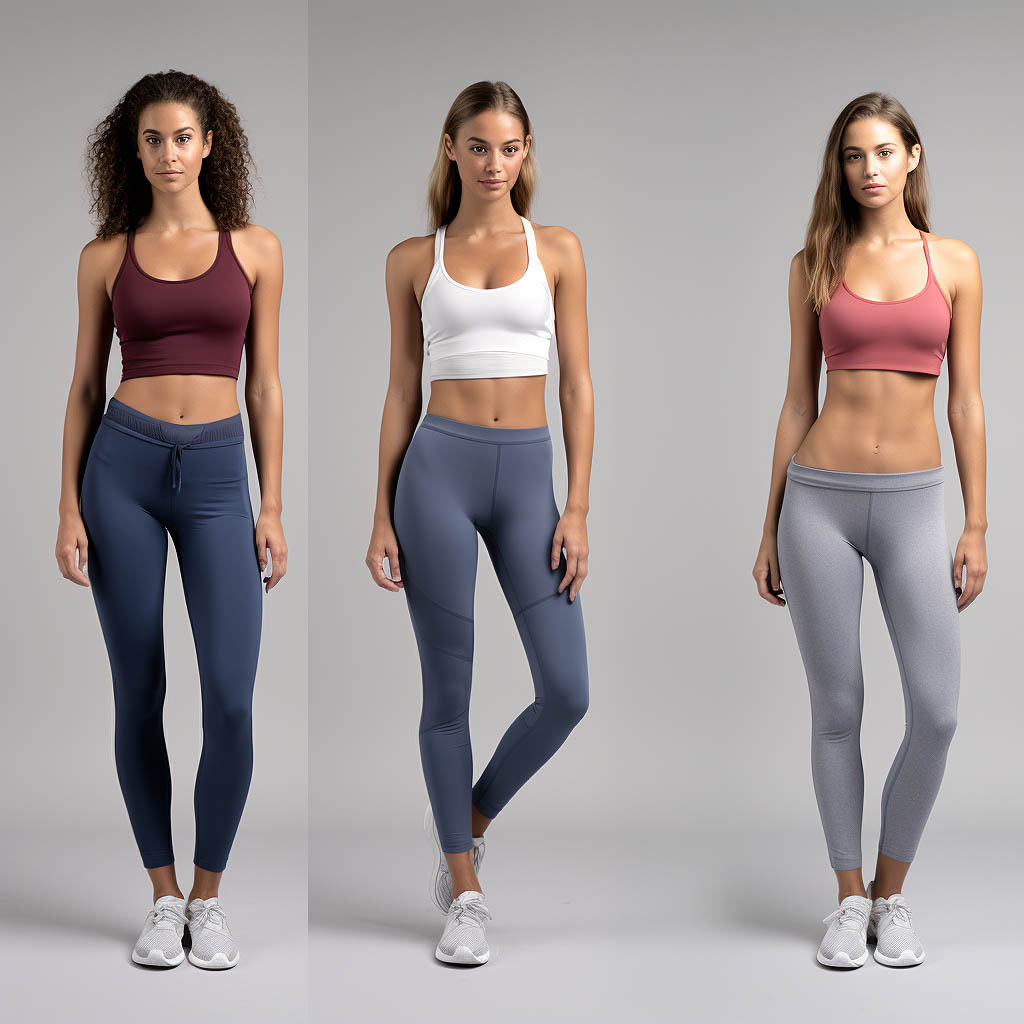 The image illustrates the concept of versatility in women's sportswear.