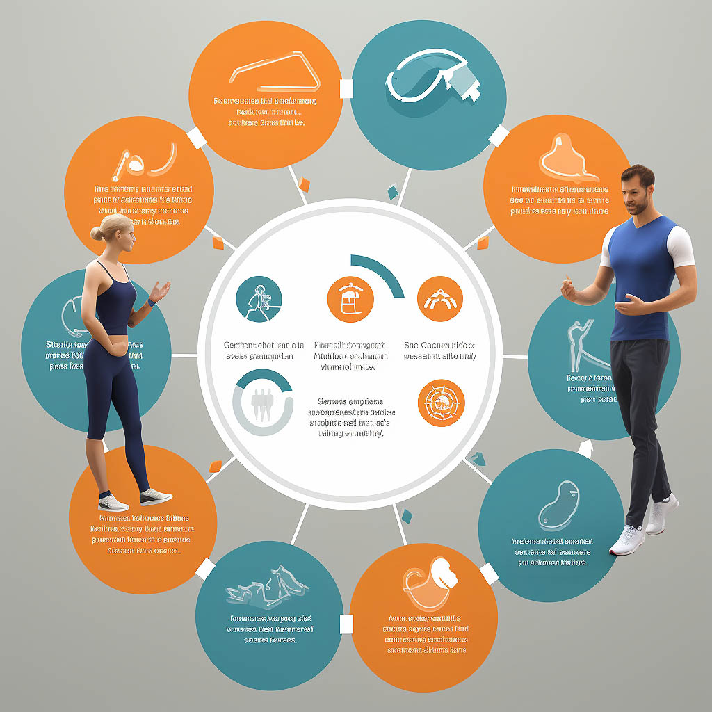 The image portrays a customer feedback gathering process in the sportswear industry.