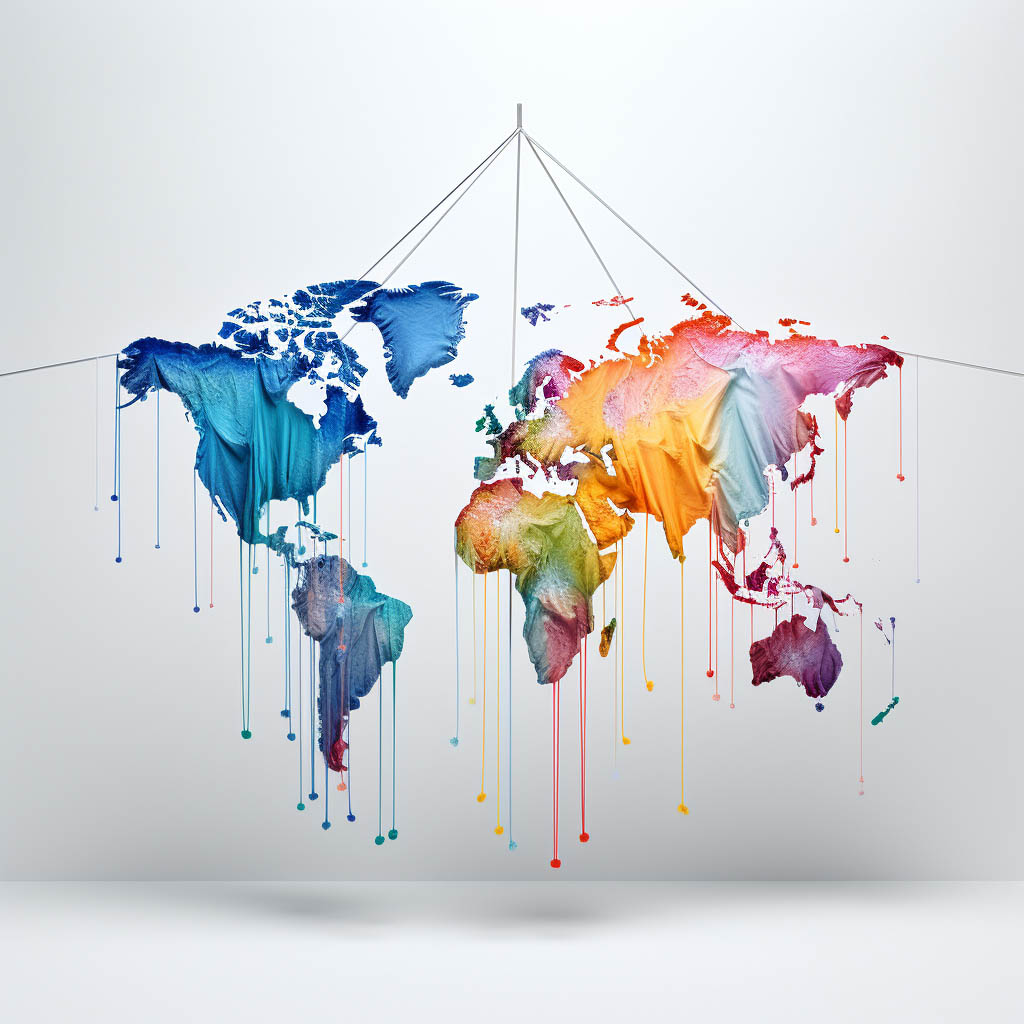 The image reflects the concept of market adaptability for oversized T-shirts.