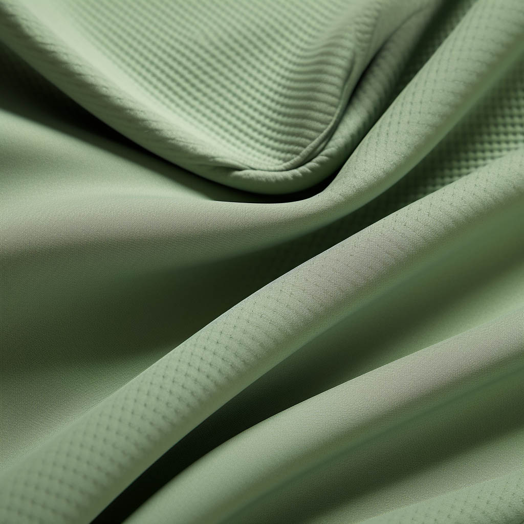The image showcases a close-up of the fabric used in manufacturing oversized T-shirts.