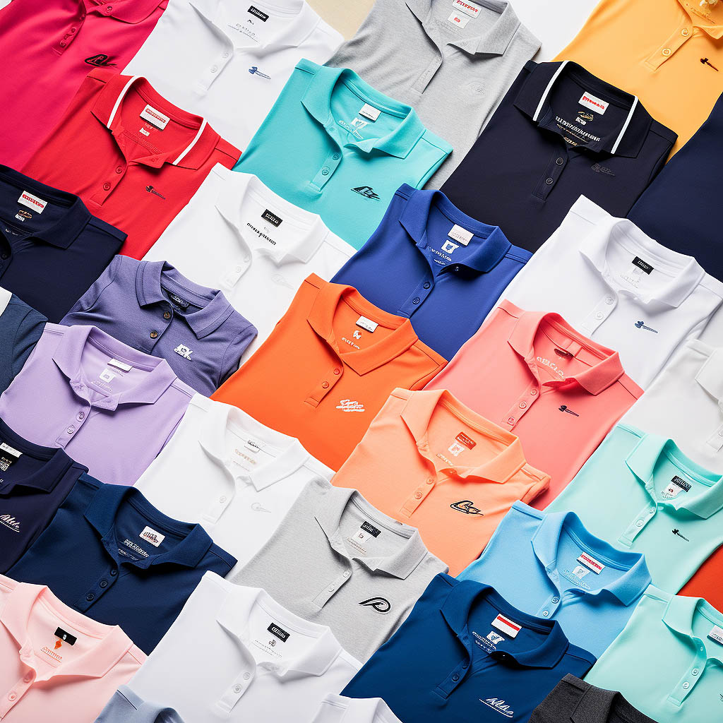 This image highlights the importance of brand reputation when choosing a women's polo shirt. It features a collage of well-known and reputable fashion brand logos.