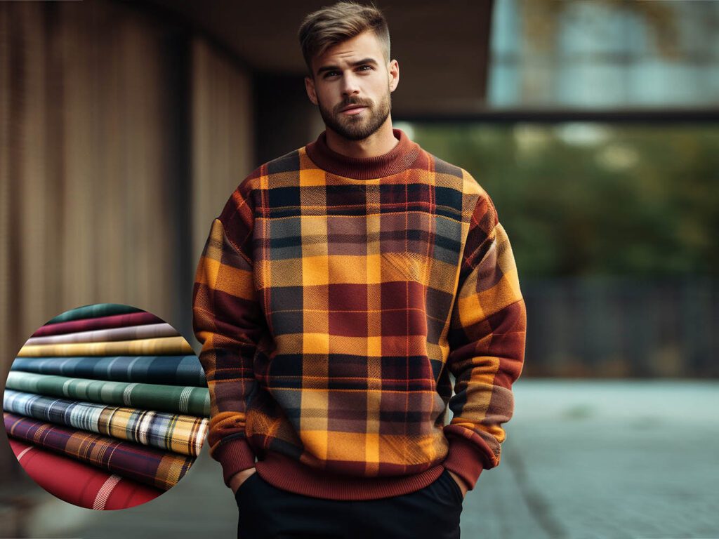 Plaid Fabric fabric solid color
