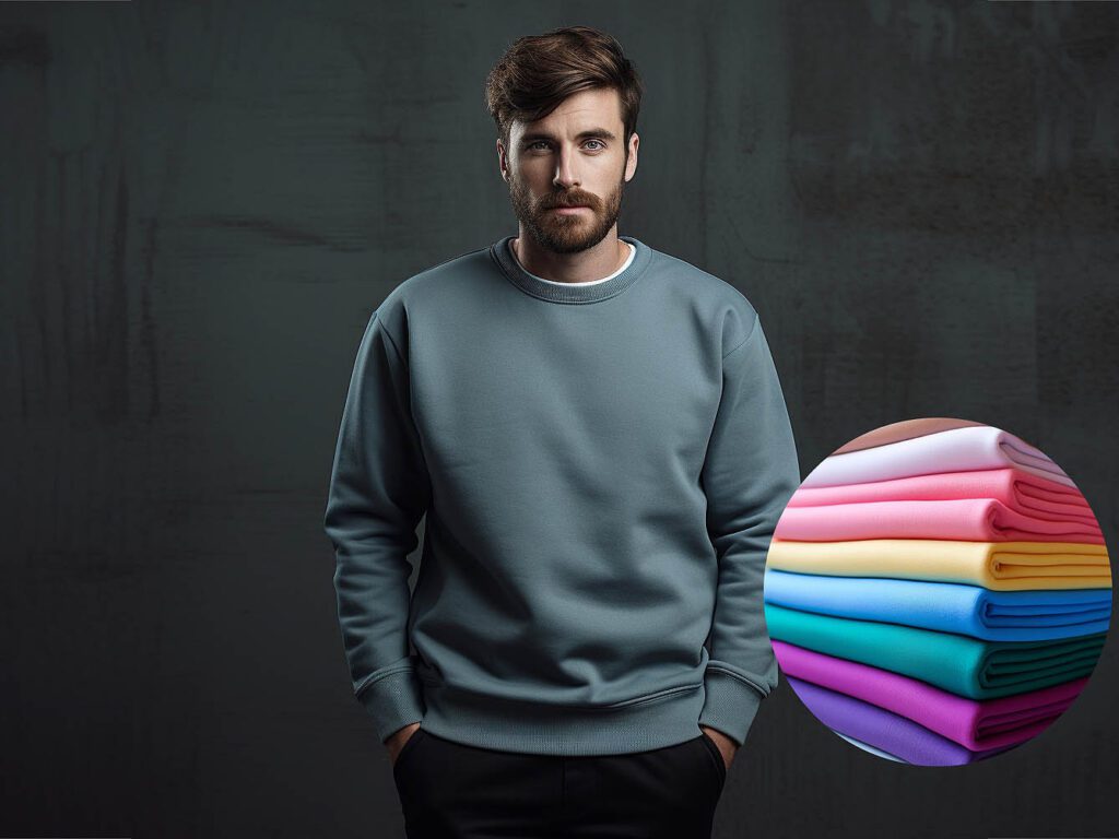 Poly-Cotton Knit fabric solid color