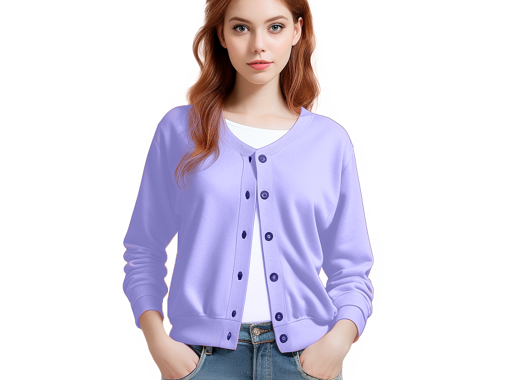 Button Down Sweatshirt