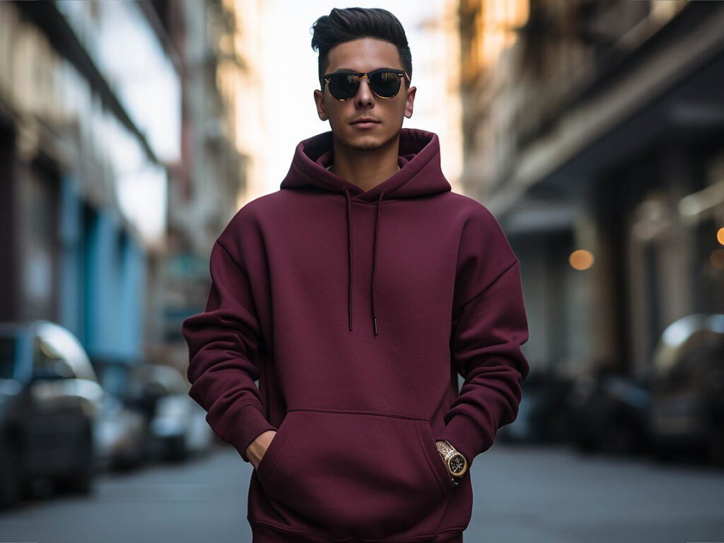 Hoodies come in a wide range of designs, from simple single-color styles to complex patterns and logos, catering to diverse style preferences.
