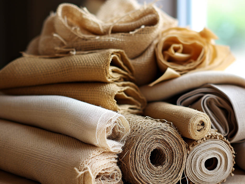 Jute, a natural fiber, is primarily sourced from India, Bangladesh, and China.