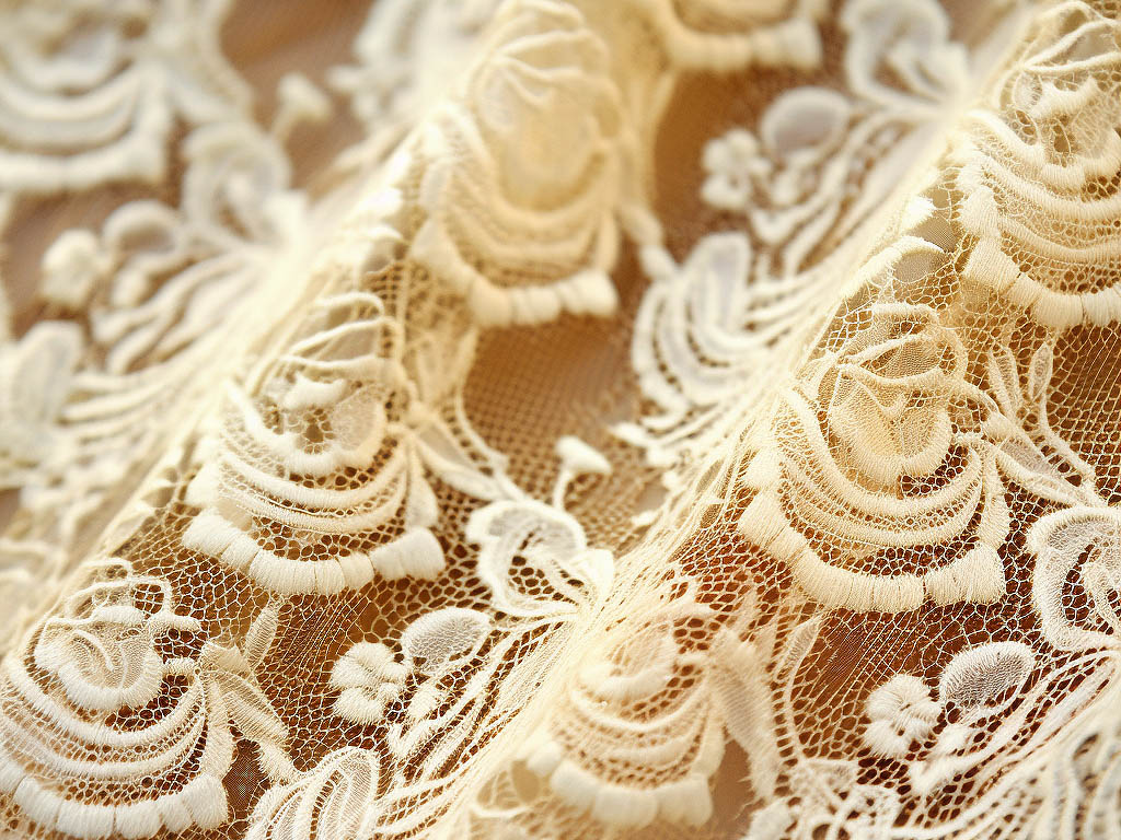 Lace, a delicate and intricate fabric, has its roots in France, Italy, and China.