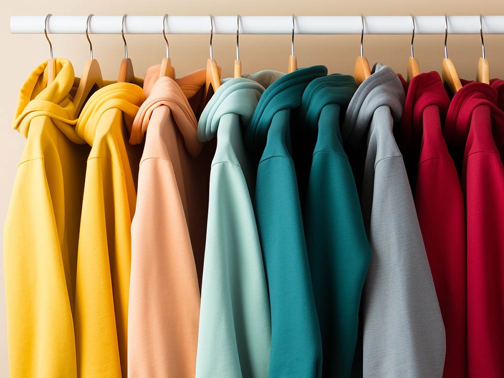 The image would illustrate essential care and maintenance tips for hooded sweatshirts.