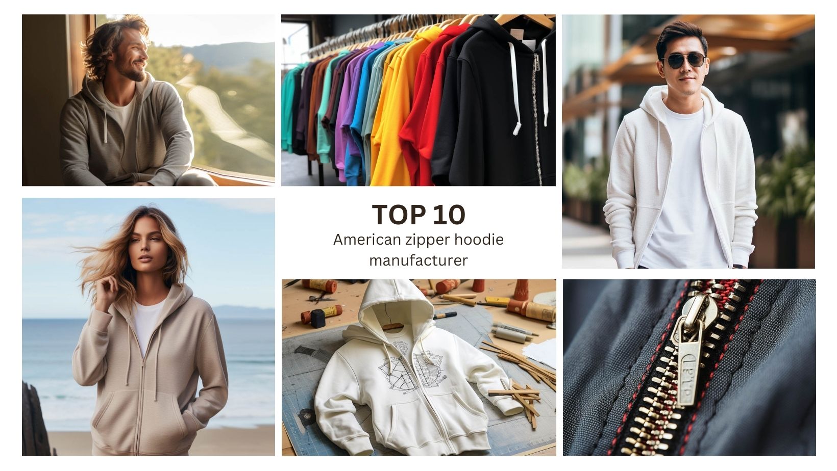 Top 10 zipper hoodie manufacturers in the US