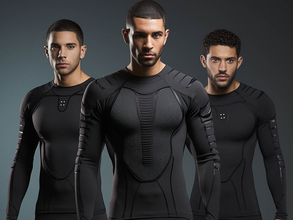 Compression technology in these shirts supports muscles, reducing fatigue during physical activities, enhancing endurance and performance.