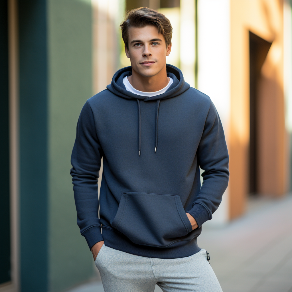 Everyday Essential: Sleek Men's Hooded Sweatshirts for Timeless Style and Unmatched Comfort