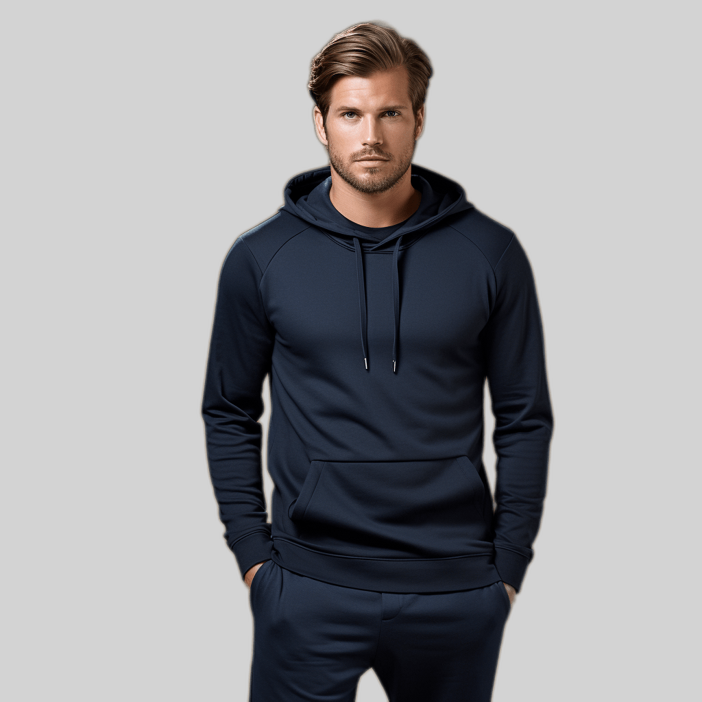 Sophisticated Leisure: Polo Sweatshirt Hoodie Combines Classic Elegance with Casual Comfort