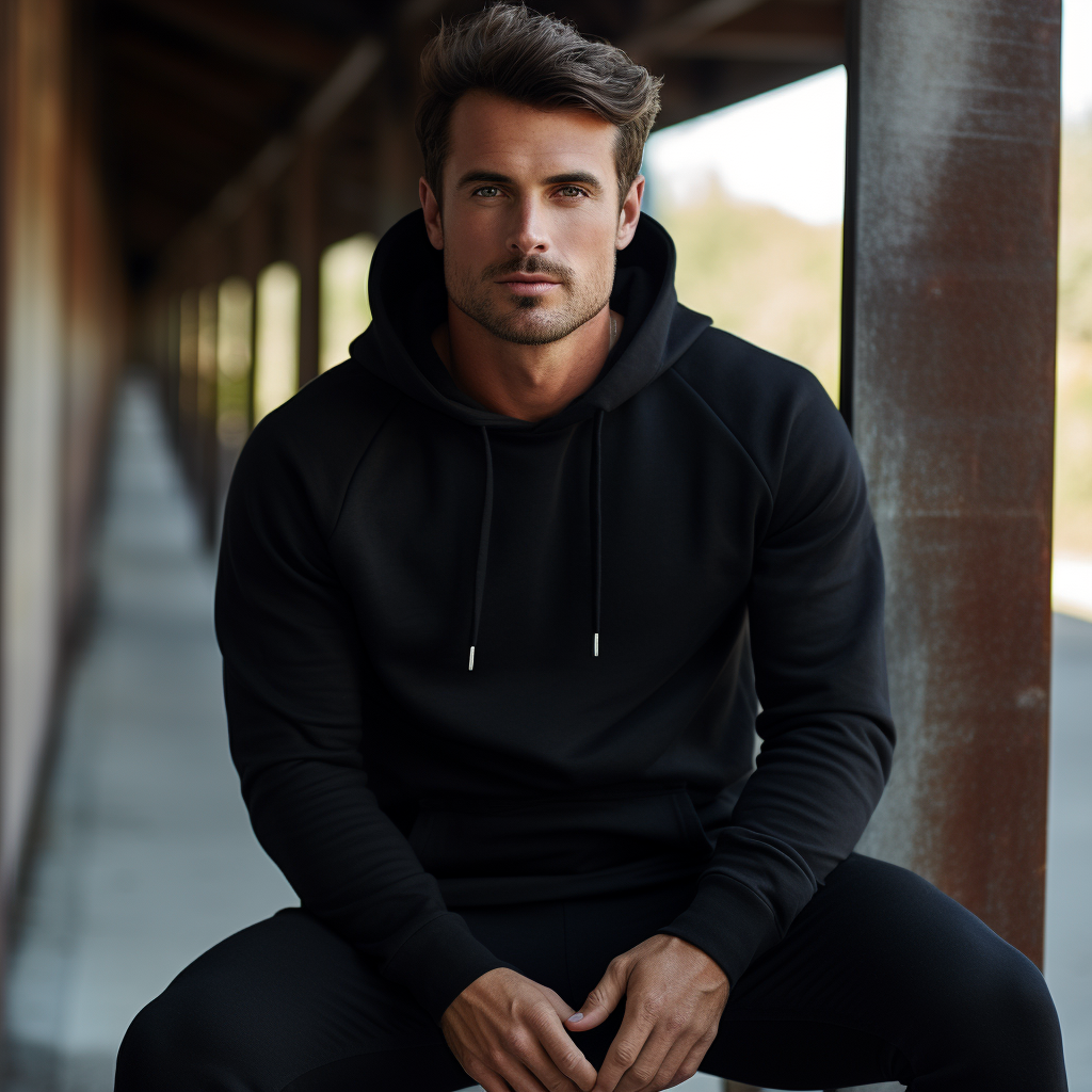 Everyday Essential: Sleek Men's Hooded Sweatshirts for Timeless Style and Unmatched Comfort