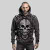 Edgy Comfort: Skeleton Hooded Sweatshirt for a Bold Statement and Unmatched Warmth