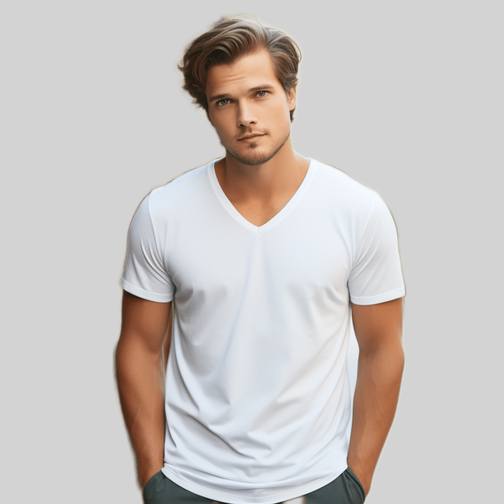 Embrace Everyday Elegance with Our V-Neck T-Shirt: Sleek Design Meets Supreme Comfort