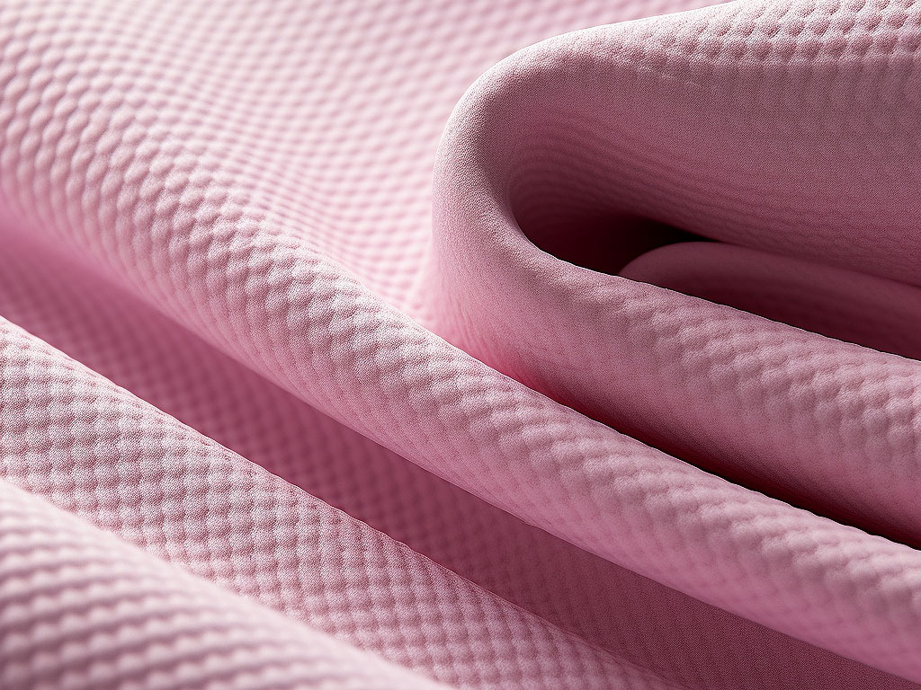 An image featuring a close-up of the fabric texture of a polo t-shirt. The fabric appears soft, smooth, and breathable, showcasing its high-quality craftsmanship.