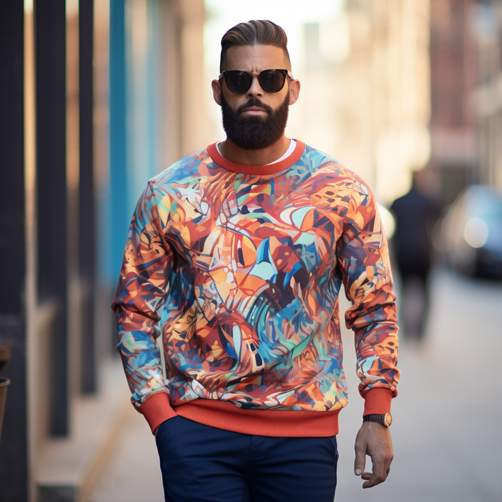Bold Expressions: Men's Graphic Sweatshirt Collection for Standout Style and Everyday Comfort