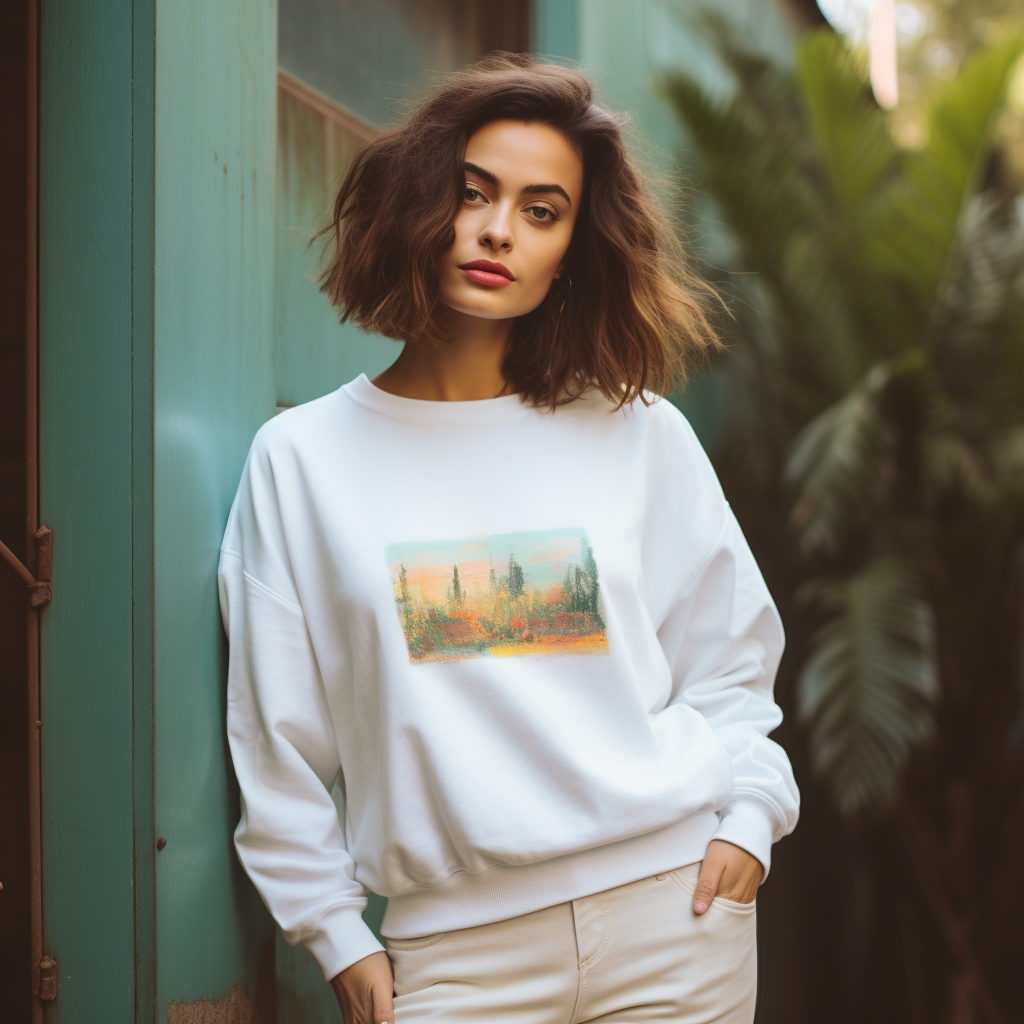 Chic Simplicity: Women's Crewneck Sweatshirt for Timeless Style and Ultimate Comfort