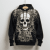 Edgy Comfort: Skeleton Hooded Sweatshirt for a Bold Statement and Unmatched Warmth