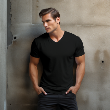 Embrace Everyday Elegance with Our V-Neck T-Shirt: Sleek Design Meets Supreme Comfort