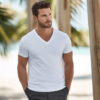 Embrace Everyday Elegance with Our V-Neck T-Shirt: Sleek Design Meets Supreme Comfort