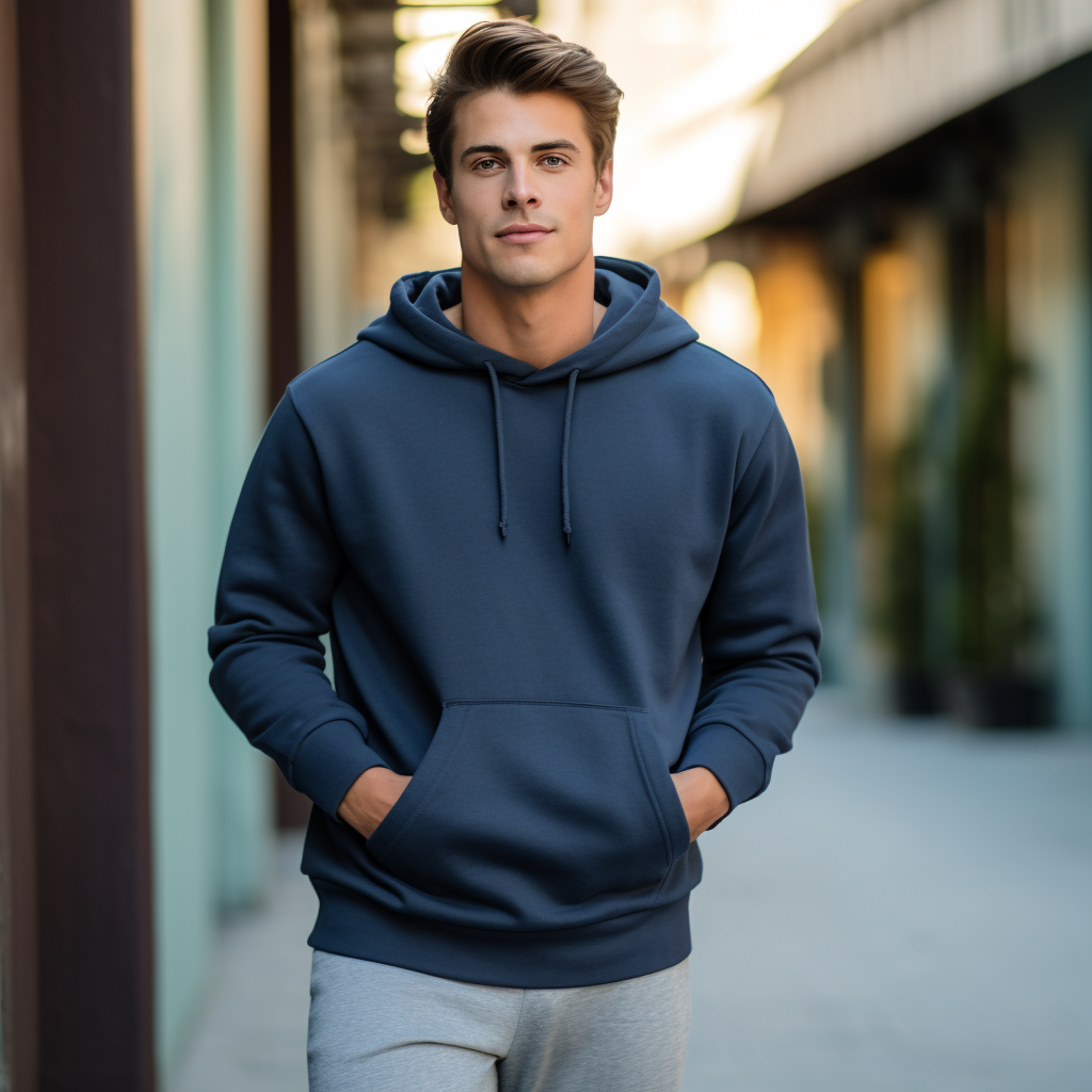 Everyday Essential: Sleek Men's Hooded Sweatshirts for Timeless Style and Unmatched Comfort