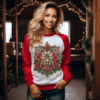 Festive Elegance: Ladies' Christmas Sweatshirt for Cozy Celebrations and Stylish Holiday Cheer