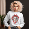 Festive Elegance: Ladies' Christmas Sweatshirt for Cozy Celebrations and Stylish Holiday Cheer